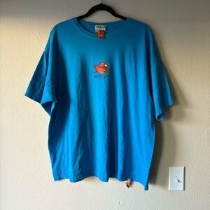 Pirana Joe Vibrant Blue Short Sleeve Tee with Crew Neck